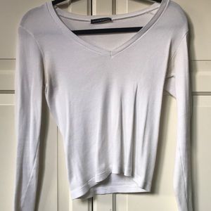 Brandy Melville white long sleeve